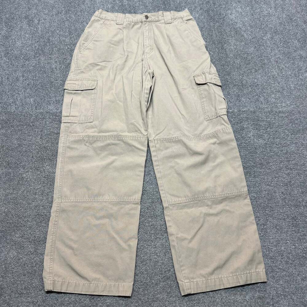 Cabela's Trail Hiker Cargo Pants Women's 12 Beige Canvas Utility